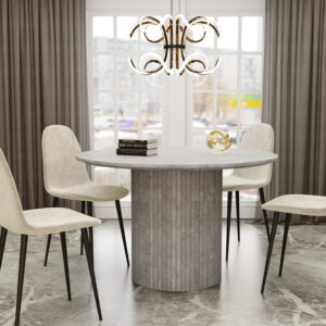 שולחן אוכל בגוון בטון מבית סטייל מאסטר