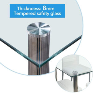 פינת אוכל זכוכית מודרנית