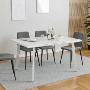 פינות אוכל מלבניות לבן