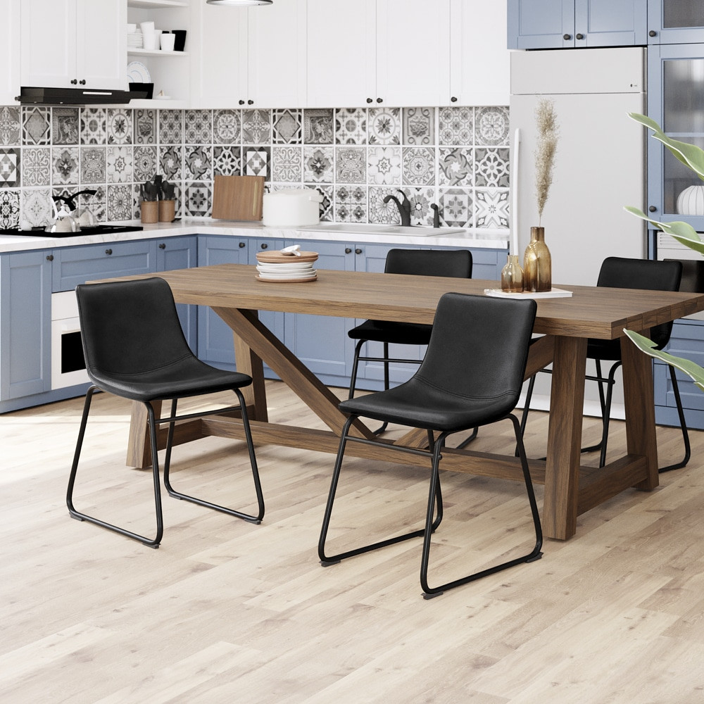 כיסא אוכל מעוצב דמוי עור - כיסא רב-תכליתי