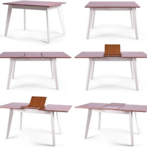 פינת אוכל מעוצבת עם 6 כסאות