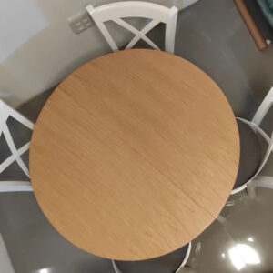 פינת אוכל עגולה נפתחת ל140סמ