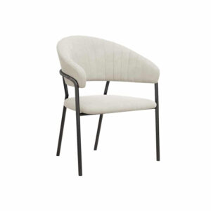 כיסא אוכל רגליים שחורות