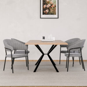 כיסא אפור להמתנה למשרד