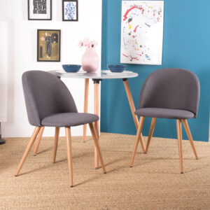 כסאות אפורים לפינת אוכל