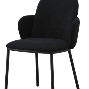 כסאות בד שחור לפינת אוכל במבצע