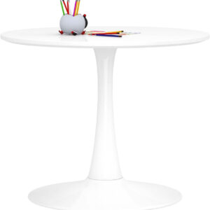 שולחן לבן עגול