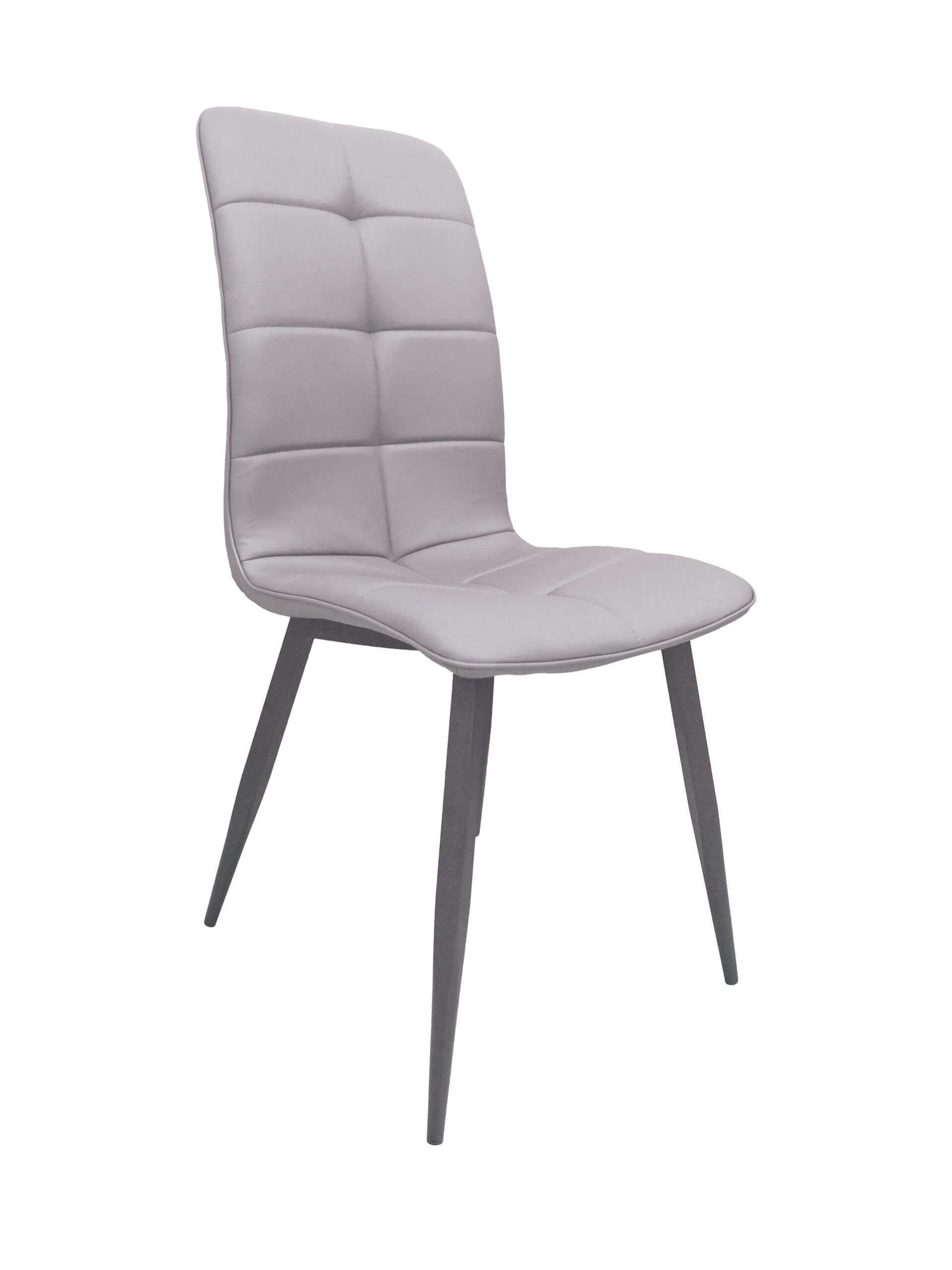 כסאות לפינת אוכל דמוי עור אפור