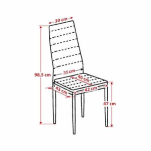 כסאות לפינת אוכל מידות