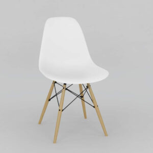 כסאות מפלסטיק לפינת אוכל בצבע לבן