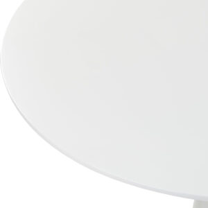 שולחן עגול לבן