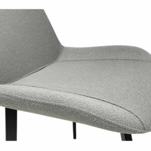 כסאות פינת אוכל בד אפור בוקלה