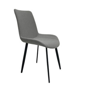 כסאות פינת אוכל בד בוקלה אפור