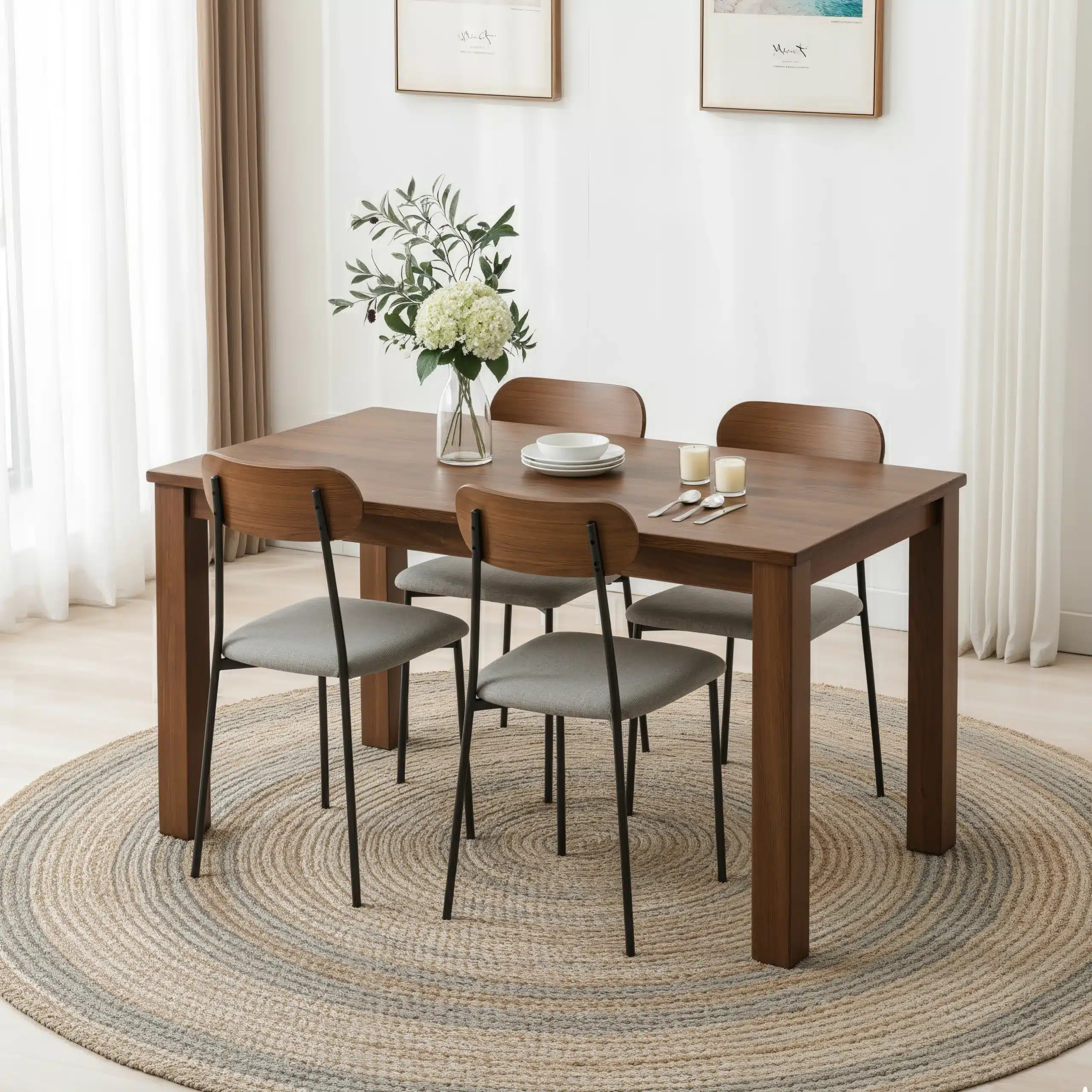 כסאות פינת אוכל במבצע מתכת ועץ