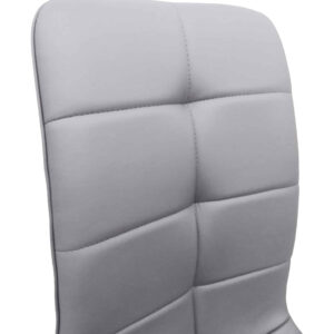 כסא פינת אוכל דמוי עור אפור