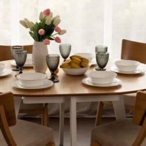 שולחן פינת אוכל עגולה נפתחת