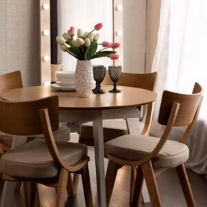 שולחן פינת אוכל עגולה קלאסית