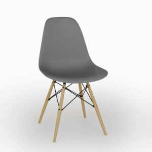 /כסא פלסטיק אפור