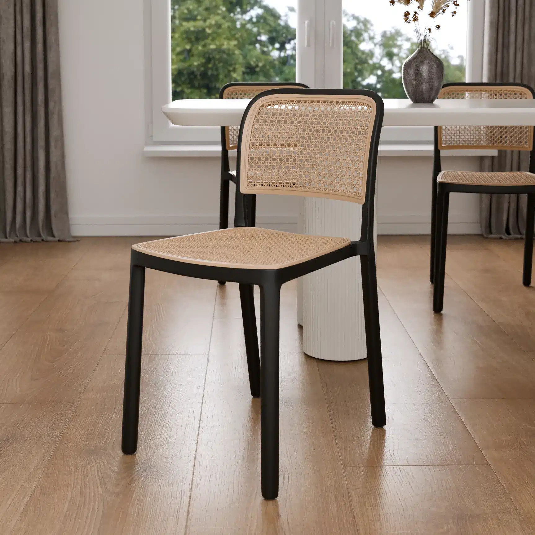 כיסא פלסטיק דמוי ראטן עמיד סטייל מאסטר רהיטים