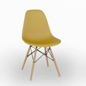 כיסא פלסטיק צהוב