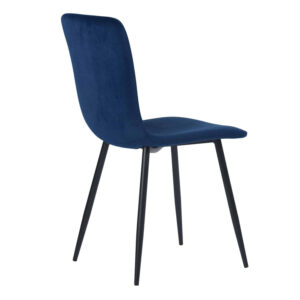 כסאות קטיפה כחולים לפינת אוכל בזול
